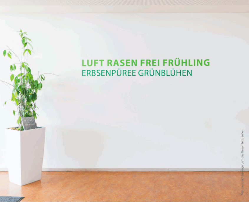 Man muss sich bewegen, um das Gesamte zu sehen